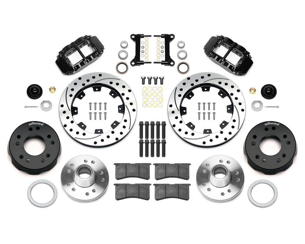 Wilwood - 1988-1999 Chevy/GMC C1500-OBS Forged Narrow Superlite 6R Big Brake Front Brake Kit (Hub) - 12.19-in Rotor Diameter