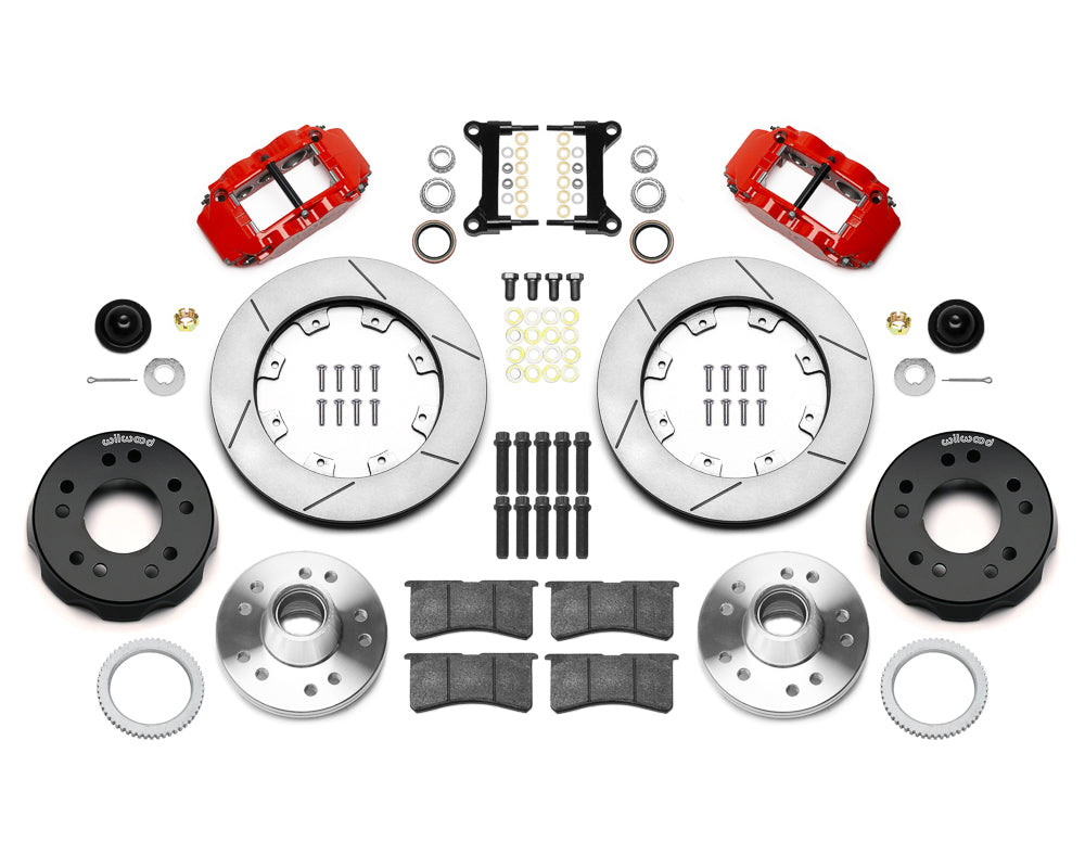 Wilwood - 1988-1999 Chevy/GMC C1500-OBS Forged Narrow Superlite 6R Big Brake Front Brake Kit (Hub) - 12.19-in Rotor Diameter