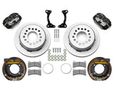 Wilwood - Chevy S10 Axle Flange Forged Dynapro Low-Profile Rear Parking Brake Kit - 11-Inch Rotors