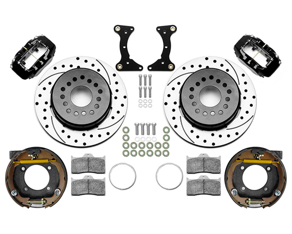 Wilwood - Chevy S10 Axle Forged Dynalite Rear Parking Brake Kit - 12.19-Inch Rotors