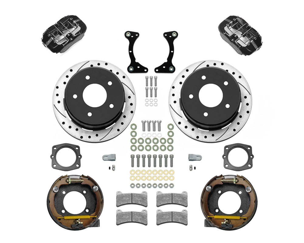 Wilwood - 1988-1998 Chevy/GMC C1500-OBS Forged Dynalite Rear Parking Brake Kit - 12.19-Inch Rotors