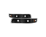 Spyder Xtune Chevy Silverado 99-02 Amber Reflector Bumper Lights - Black