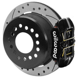 Wilwood - Chevy S10 Axle Flange Forged Dynapro Low-Profile Rear Parking Brake Kit - 11-Inch Rotors