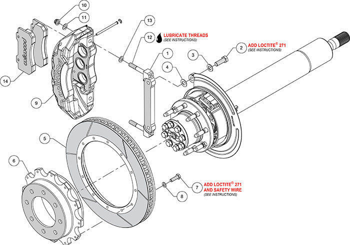 Wilwood - 1999-2010 Chevy/GMC Silverado 2500 | 2500 HD | 3500 TX6R Rear Big Brake Kit - 16-Inch Rotors