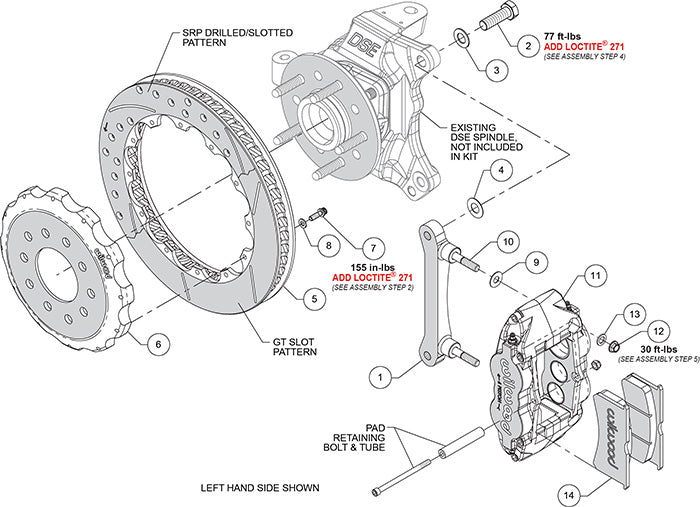 Wilwood - 1973-1986 Chevy/GMC C10 Front Big Brake Kit Forged Narrow Superlite 6R For DSE Spindles - 13.06-Inch Rotors