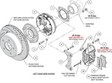 Wilwood - 1988-1998 Chevy/GMC C1500-OBS Forged Dynalite Rear Parking Brake Kit - 12.19-Inch Rotors