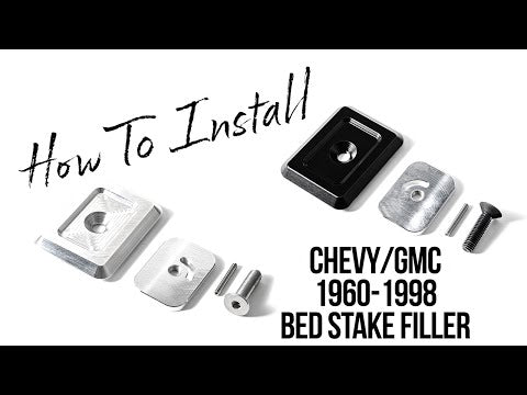 Chevy | GMC Billet Bed Stake Pocket Covers (Sold as Pair)