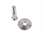 GM Door Striker Bolt Kit, 7/16"-14, Stainless Striker Plate