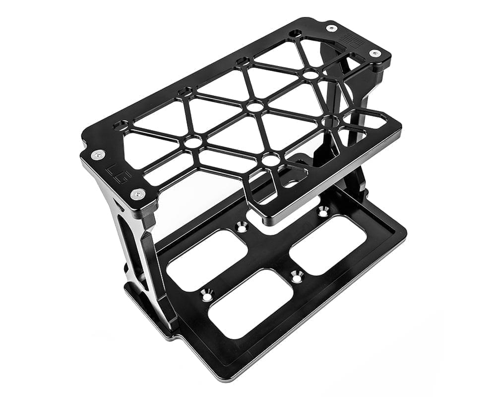 Billet Interstate MT-24F Battery Mount, Grid Top